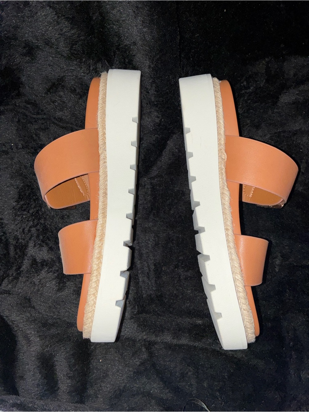 Madden NYC Double Buckle Slide Sandals - Cognac - Picture 3 of 5